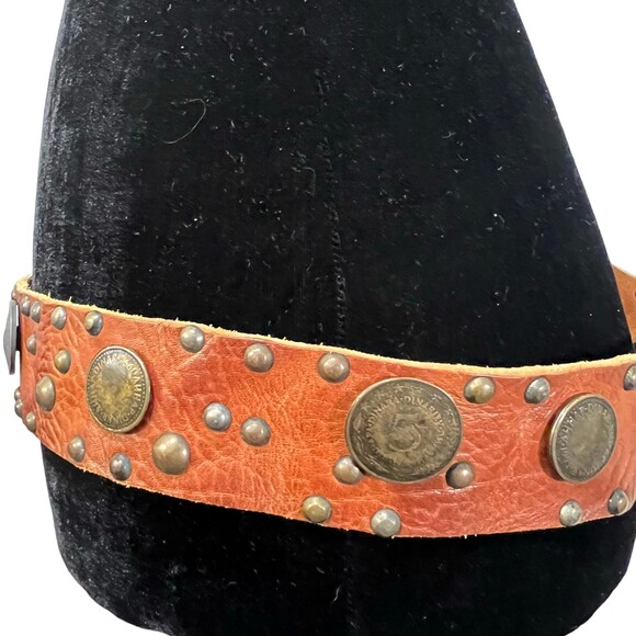 Boss Orange Hugo Boss Limited Edition Belt World Coins Embellished Leather - Picture 5 of 11